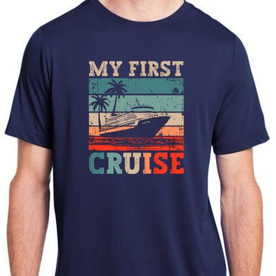 My First Cruise Family Vacation Cruise Ship Adult ChromaSoft Performance T-Shirt