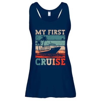 My First Cruise Family Vacation Cruise Ship Ladies Essential Flowy Tank