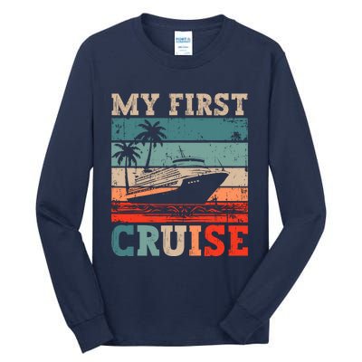 My First Cruise Family Vacation Cruise Ship Tall Long Sleeve T-Shirt