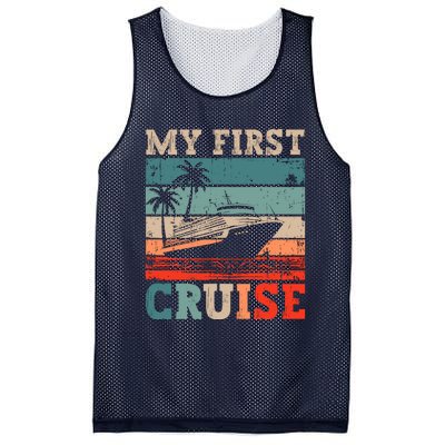 My First Cruise Family Vacation Cruise Ship Mesh Reversible Basketball Jersey Tank