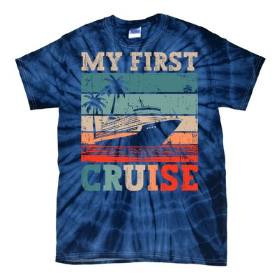 My First Cruise Family Vacation Cruise Ship Tie-Dye T-Shirt