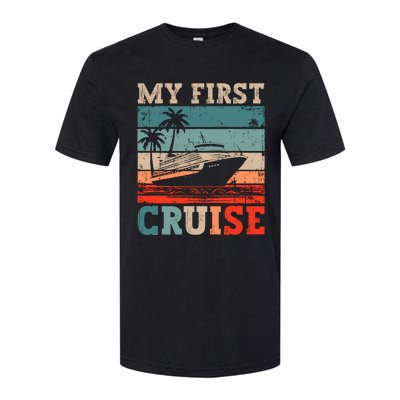 My First Cruise Family Vacation Cruise Ship Softstyle CVC T-Shirt