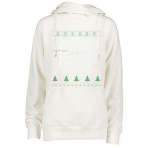 My Favorite Christmas Light Is Jesus Christian Ugly Funny Gift Womens Funnel Neck Pullover Hood