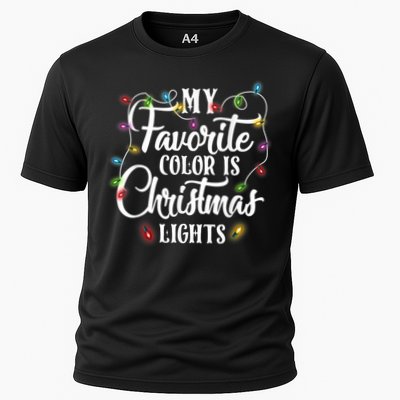 My Favorite Color Is Christmas Lights Performance Shirt