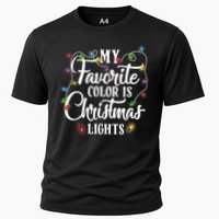 My Favorite Color Is Christmas Lights Performance Shirt