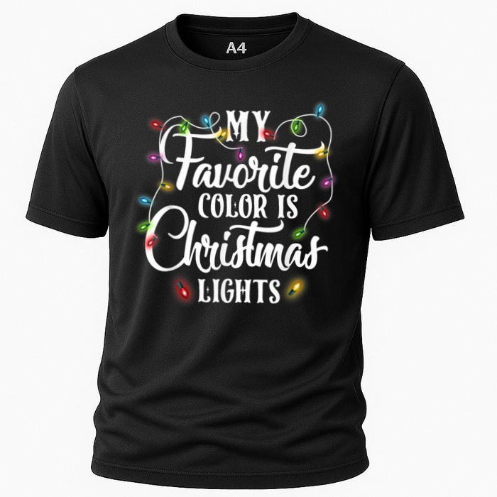 My Favorite Color Is Christmas Lights Performance Shirt