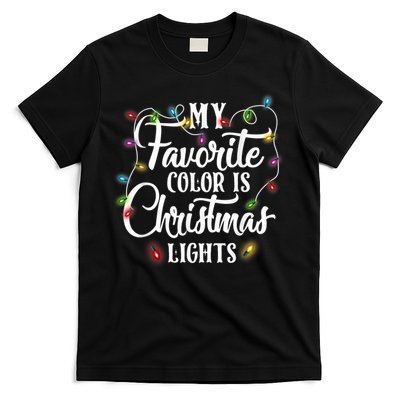 My Favorite Color Is Christmas Lights T-Shirt