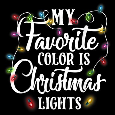 My Favorite Color Is Christmas Lights T-Shirt