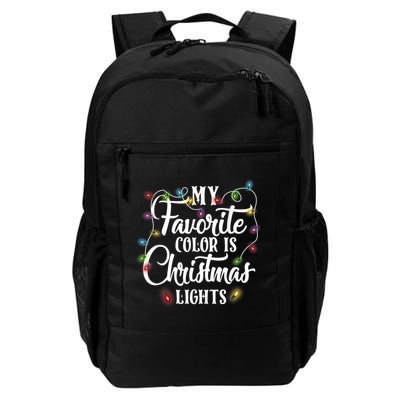My Favorite Color Is Christmas Lights Backpack