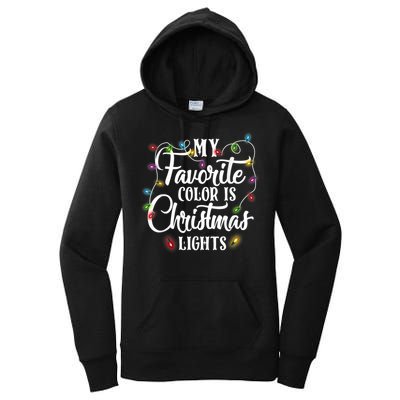 My Favorite Color Is Christmas Lights Women's Pullover Hoodie