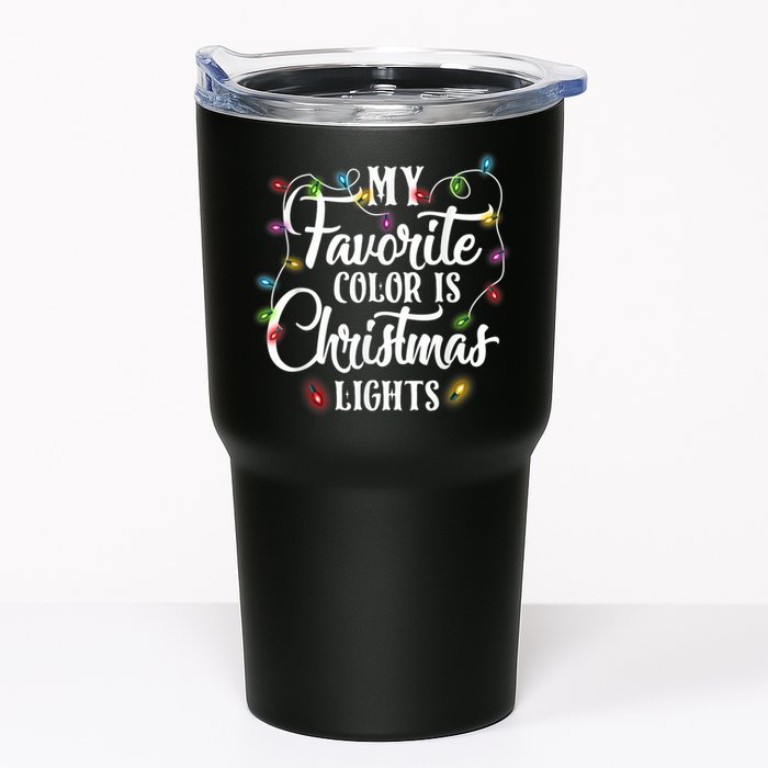 My Favorite Color Is Christmas Lights Tumbler