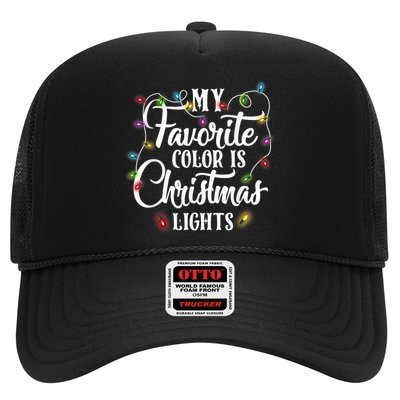 My Favorite Color Is Christmas Lights Trucker Hat