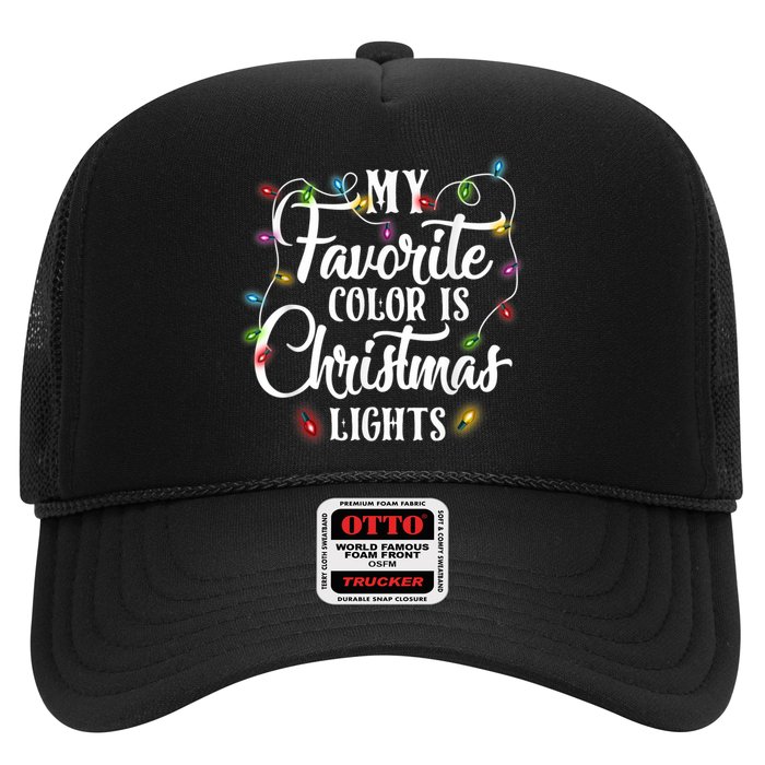 My Favorite Color Is Christmas Lights Hat