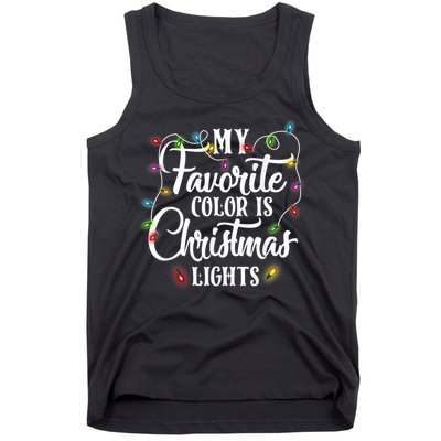 My Favorite Color Is Christmas Lights Tank Top