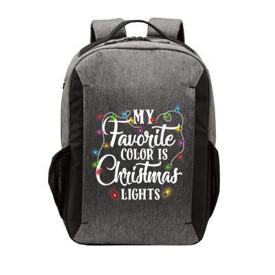 My Favorite Color Is Christmas Lights Vector Backpack