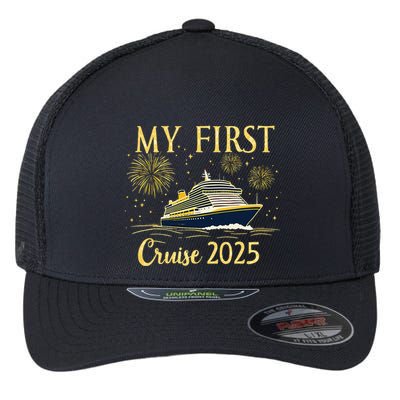 My First Cruise 2025 Family Vacation Trip Ship Matching Flexfit Unipanel Trucker Cap