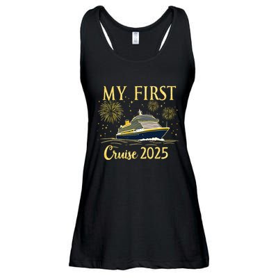 My First Cruise 2025 Family Vacation Trip Ship Matching Ladies Essential Flowy Tank