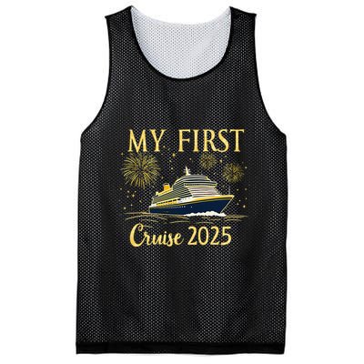 My First Cruise 2025 Family Vacation Trip Ship Matching Mesh Reversible Basketball Jersey Tank