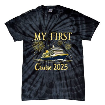 My First Cruise 2025 Family Vacation Trip Ship Matching Tie-Dye T-Shirt