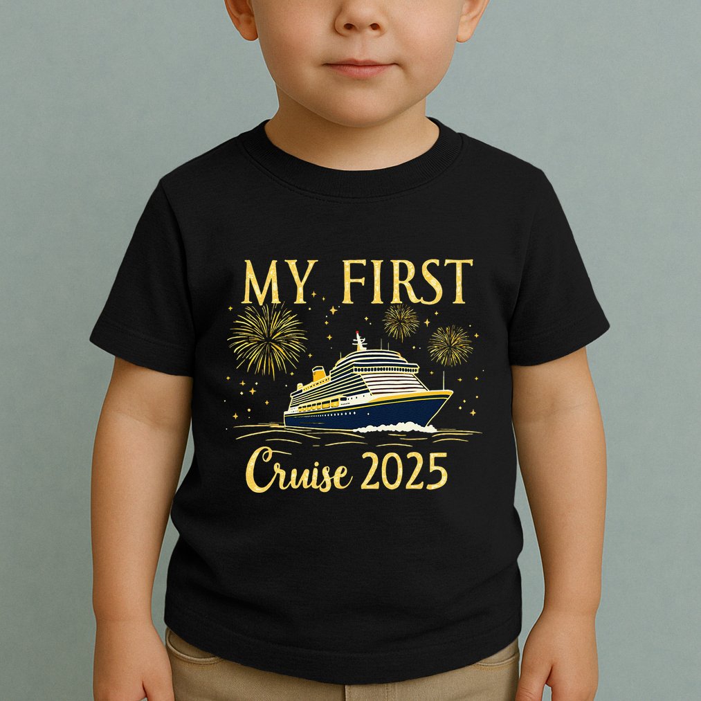 My First Cruise 2025 Family Vacation Trip Ship Matching Toddler T-Shirt