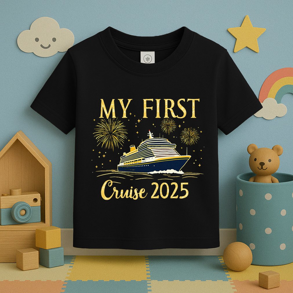 My First Cruise 2025 Family Vacation Trip Ship Matching Toddler T-Shirt