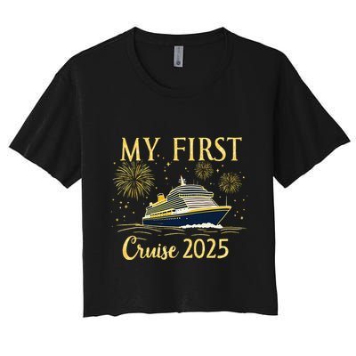 My First Cruise 2025 Family Vacation Trip Ship Matching Crop Top