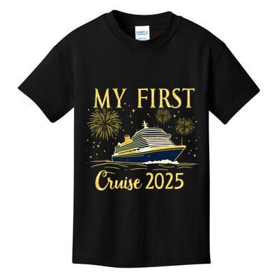 My First Cruise 2025 Family Vacation Trip Ship Matching Kids T-Shirt