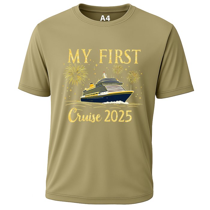 My First Cruise 2025 Family Vacation Trip Ship Matching Cooling Performance Crew T-Shirt