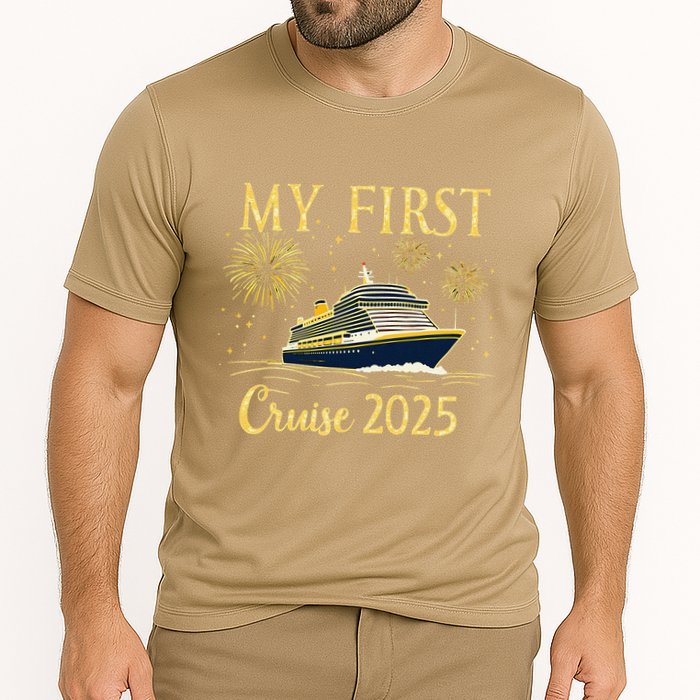 My First Cruise 2025 Family Vacation Trip Ship Matching Cooling Performance Crew T-Shirt