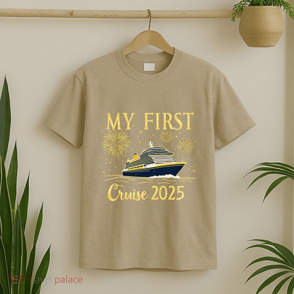 My First Cruise 2025 Family Vacation Trip Ship Matching T-Shirt
