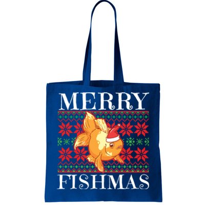 Merry Fishmas Christmas Japanese Koi Fish Gift Tote Bag