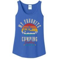 My Favorite Camping Buddies Call Me Dad Vintage Funny Camper Cool Gift Ladies Essential Tank