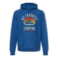 My Favorite Camping Buddies Call Me Dad Vintage Funny Camper Cool Gift Premium Hoodie