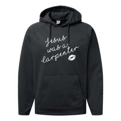 Music Festival Clothing Girl Women Jesus Was A Carpenter Performance Fleece Hoodie