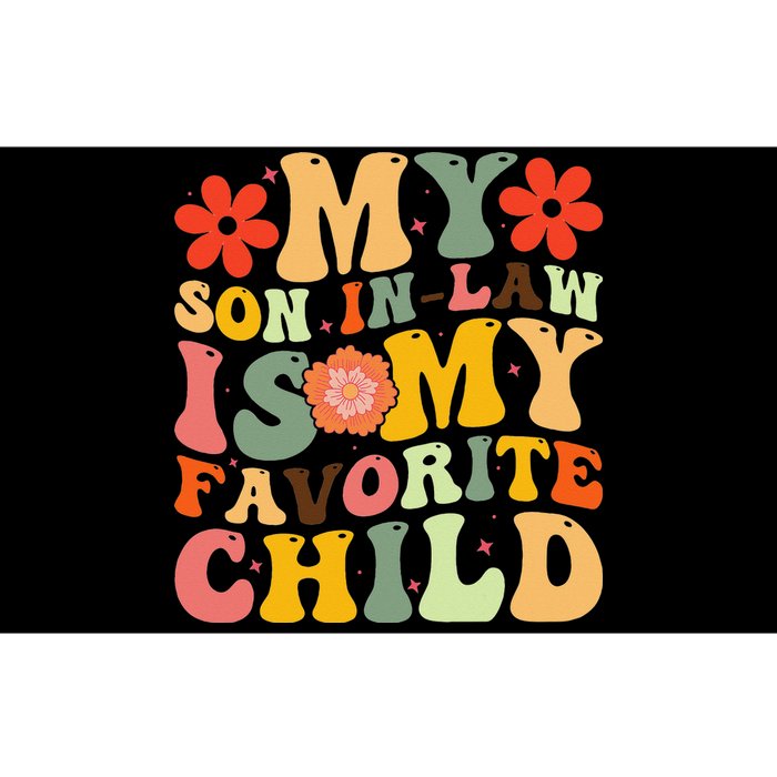 My Favorite Child Is My Son In Law Funny Family Humor Retro Bumper Sticker