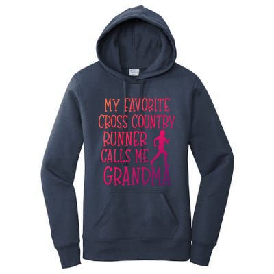 My Favorite Cross Country Runner Calls Me Grandma Grandson Gift Women's Pullover Hoodie