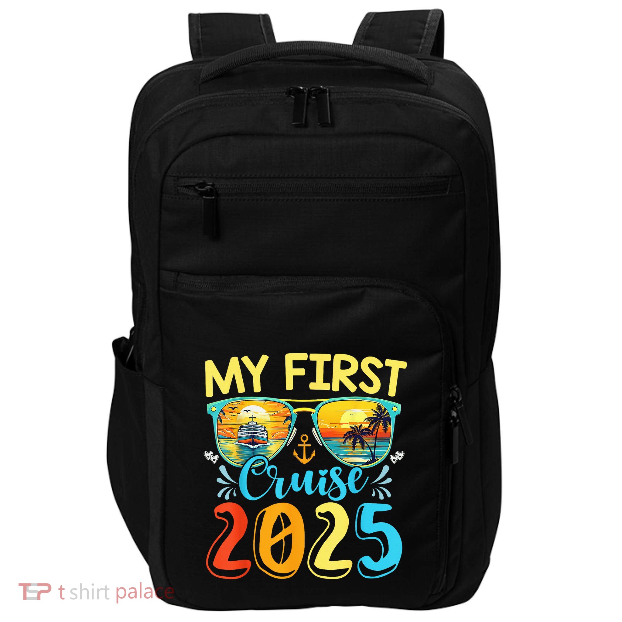 My First Cruise Ship Squad 2025 Family Summer Vacation Trip Impact Tech Backpack