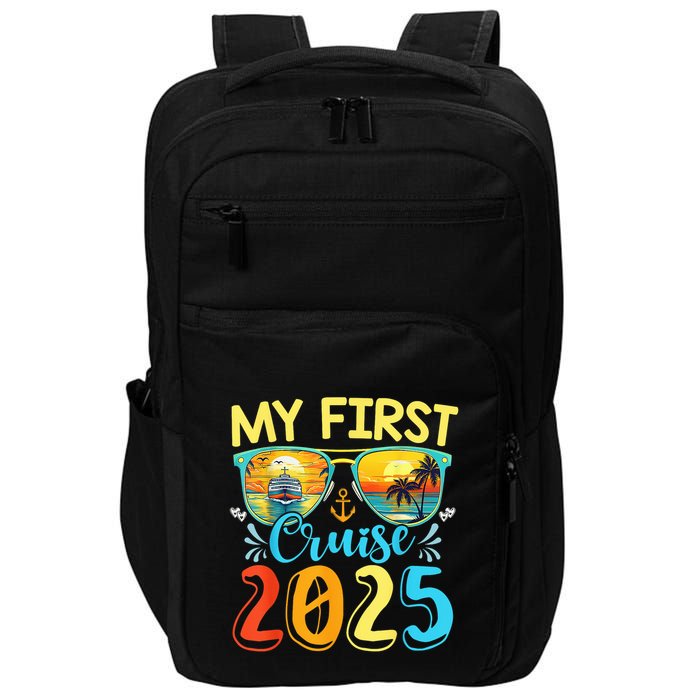 My First Cruise Ship Squad 2025 Family Summer Vacation Trip Impact Tech Backpack