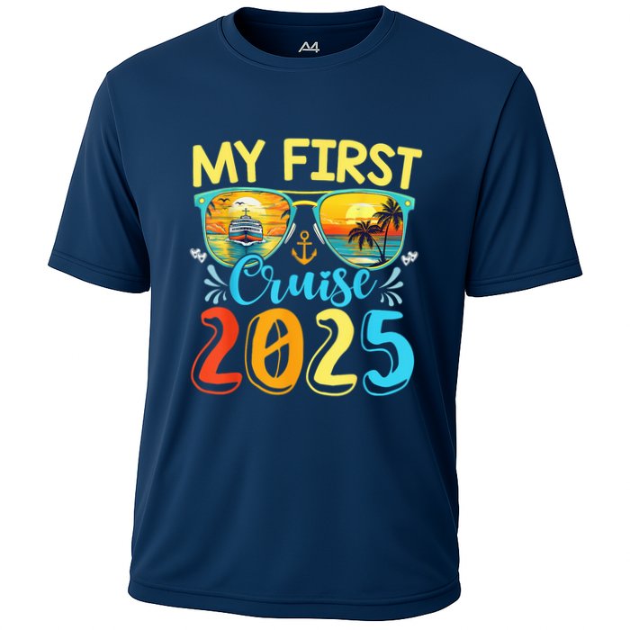My First Cruise Ship Squad 2025 Family Summer Vacation Trip Cooling Performance Crew T-Shirt