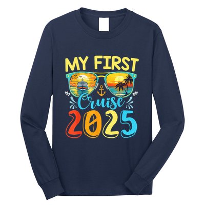 My First Cruise Ship Squad 2025 Family Summer Vacation Trip Long Sleeve Shirt