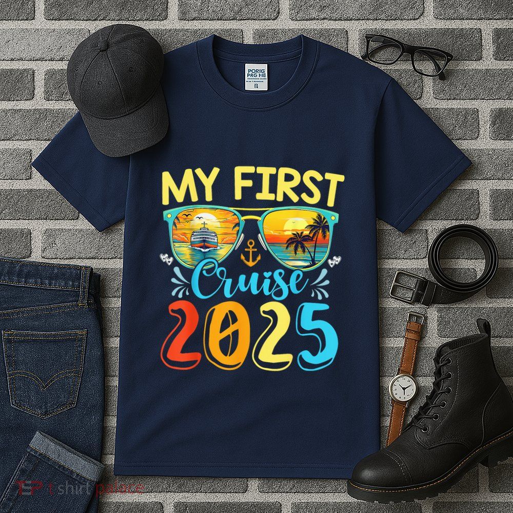 My First Cruise Ship Squad 2025 Family Summer Vacation Trip Tall T-Shirt