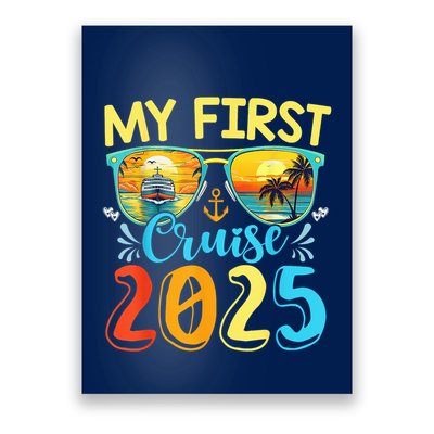 My First Cruise Ship Squad 2025 Family Summer Vacation Trip Poster