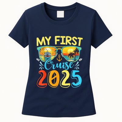 My First Cruise Ship Squad 2025 Family Summer Vacation Trip Womens T-Shirt