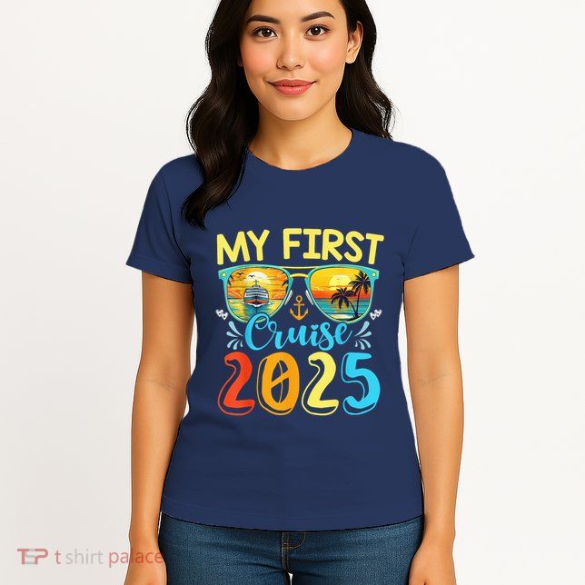 My First Cruise Ship Squad 2025 Family Summer Vacation Trip Womens T-Shirt