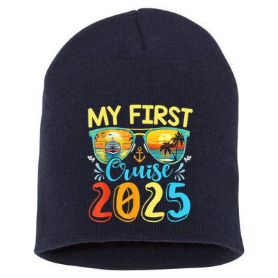 My First Cruise Ship Squad 2025 Family Summer Vacation Trip Short Acrylic Beanie