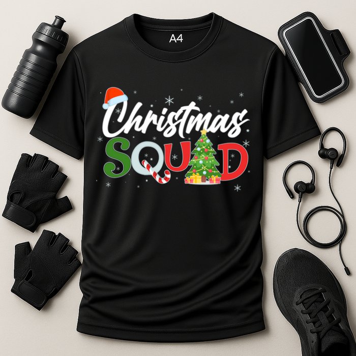 Matching Family Christmas Squad Cooling Performance Crew T-Shirt