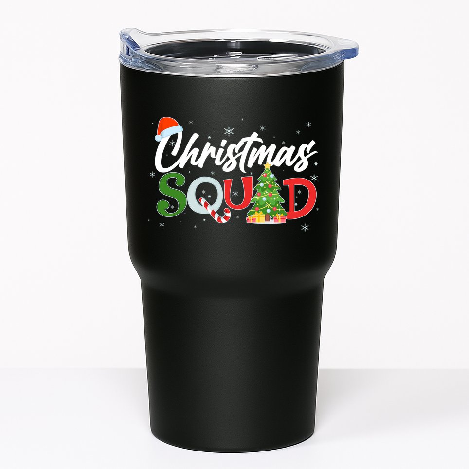 Matching Family Christmas Squad Tumbler