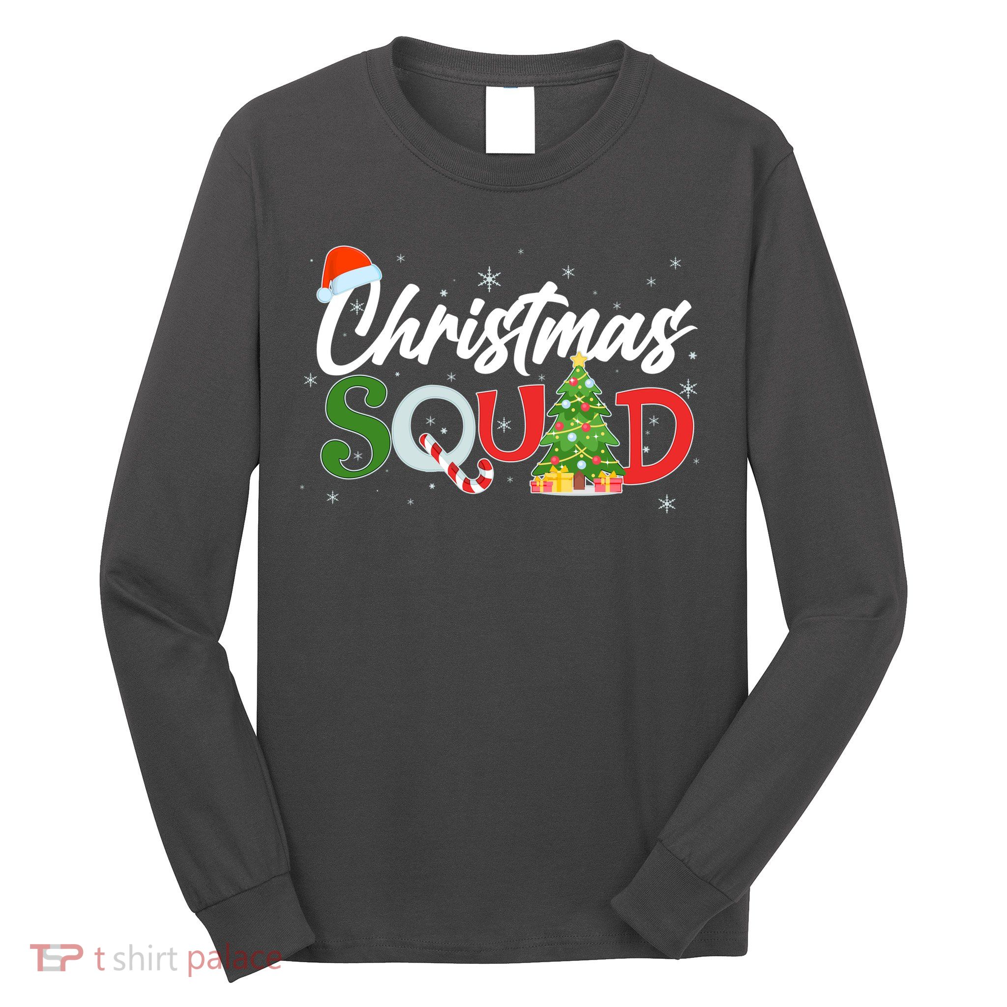 Matching Family Christmas Squad Long Sleeve Shirt