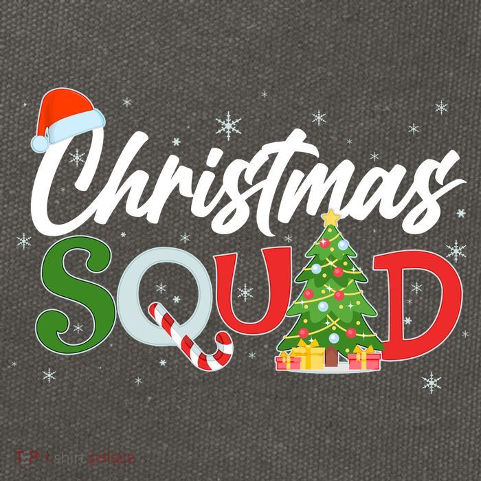 Matching Family Christmas Squad Cotton Canvas Backpack