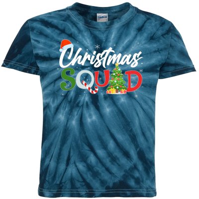 Matching Family Christmas Squad Kids Tie-Dye T-Shirt